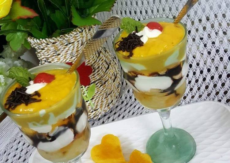 Recipe of Homemade TropicalChocoMangoDelight