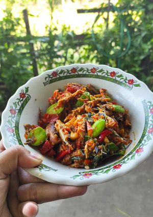 Foto resep Tongkol suwir pedas pete