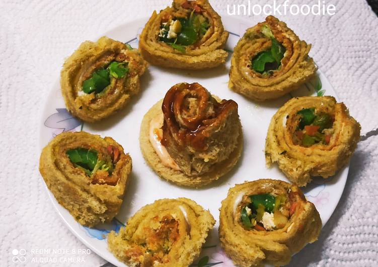 Simple Way to Make Homemade Mini pinwheel Sandwiches