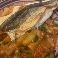A picture of Meal Prep: Fish, Bean, Vegetables.