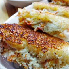 A picture of Curd sandwich recipe | Dahi sandwich on tawa | yogurt sandwich.
