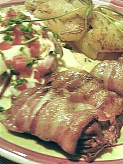 Baconba tekert csirkemáj recept fotója