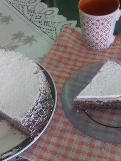 Una foto de Torta de vainilla y chocolate
