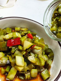 季節限定-自製眷村小菜-涼拌衝菜 的食譜成品照片