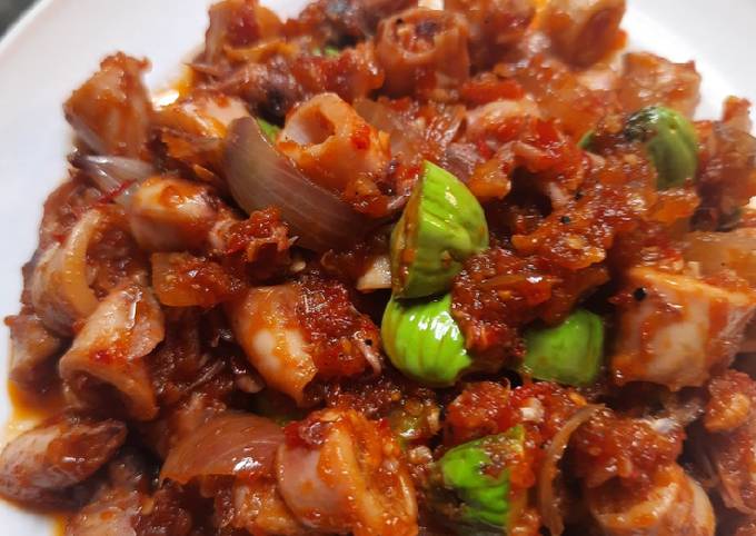 Cara bikin Sambal Asin Cumi Pete Cara bikin Sambal Asin Cumi Pete