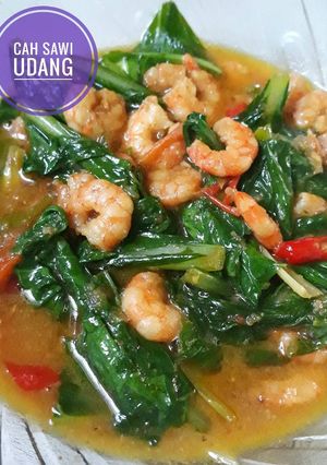 Foto resep Cah sawi udang
