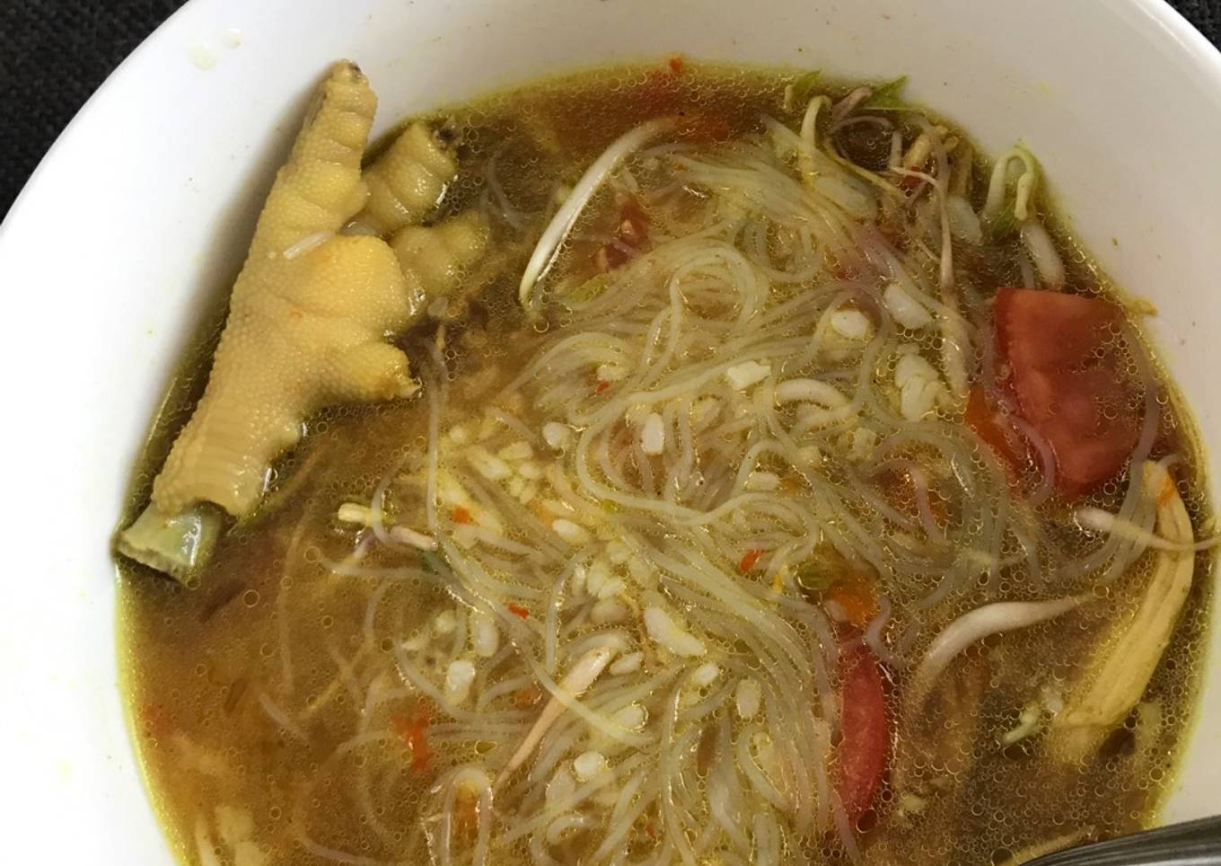 Soto ayam ceker bamboe