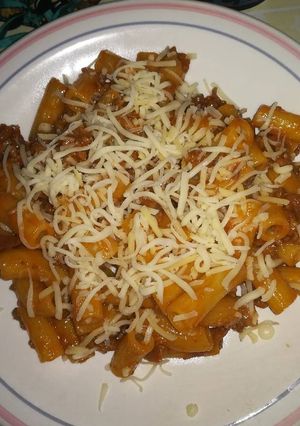 Una foto de Pasta con carne picada