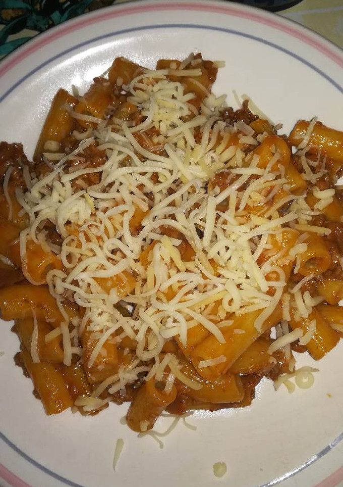 Una foto de Pasta con carne picada