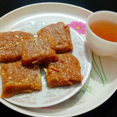 A picture of Basan ka halwa.
