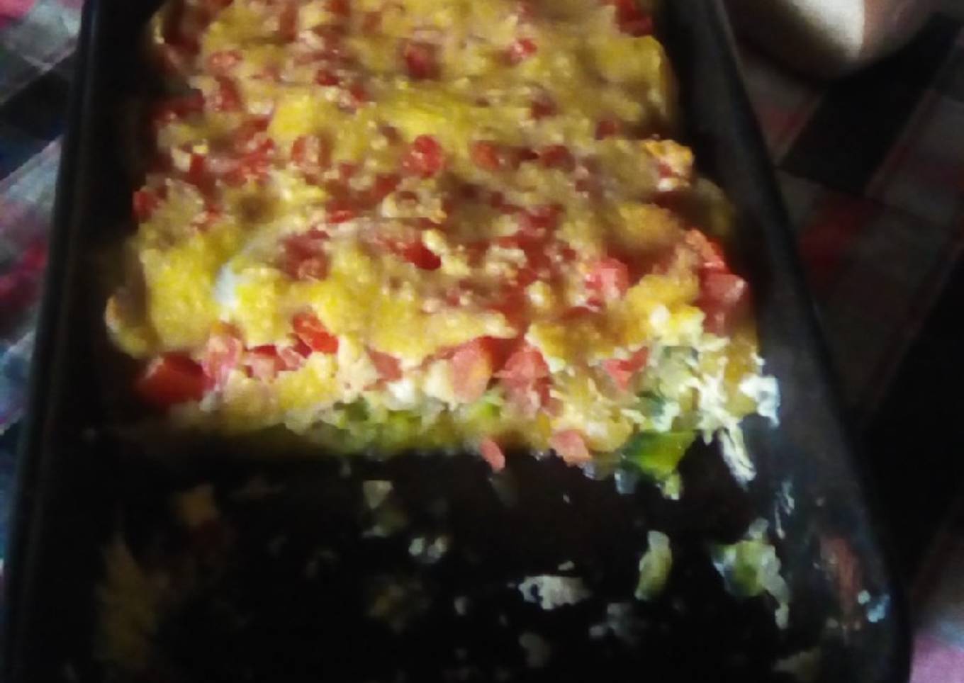 Pastel sorpresa con batatas