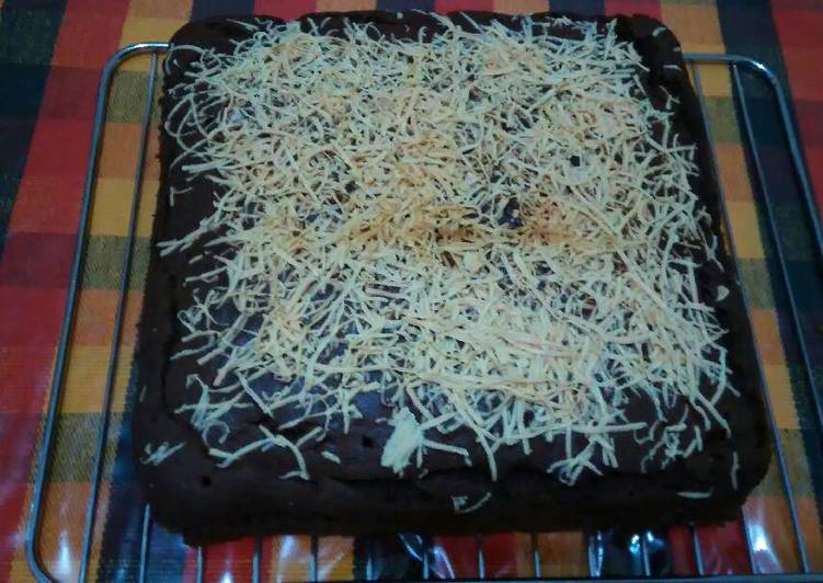 Brownies simple keju