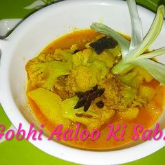 A picture of Gobhi Aloo ki sabzi.