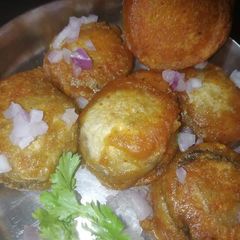 A picture of Mushroom bhajji.