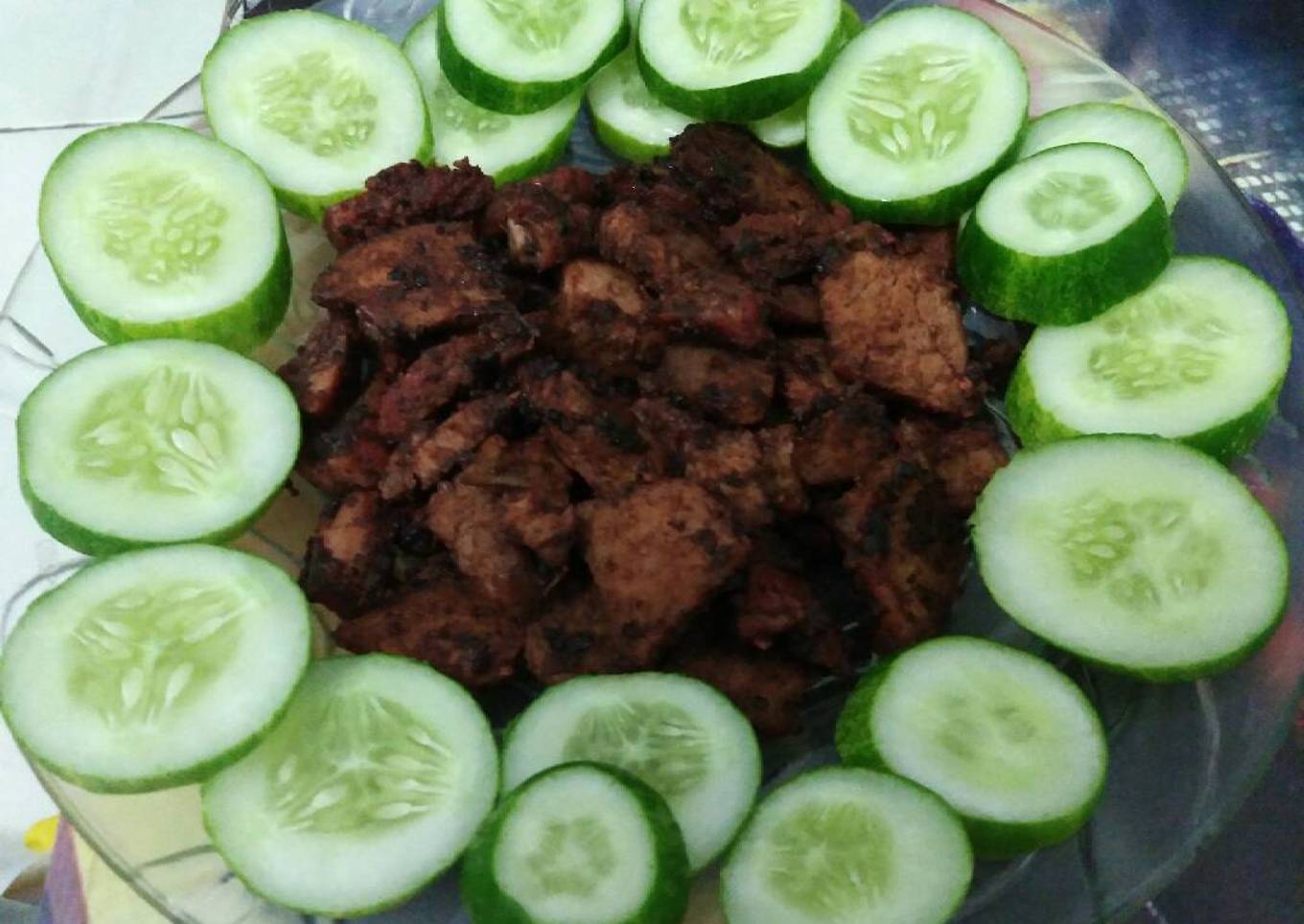 Daging panggang merah