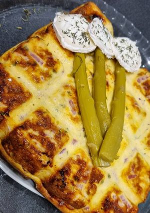Une photo de Quiche sans pâte aux asperges