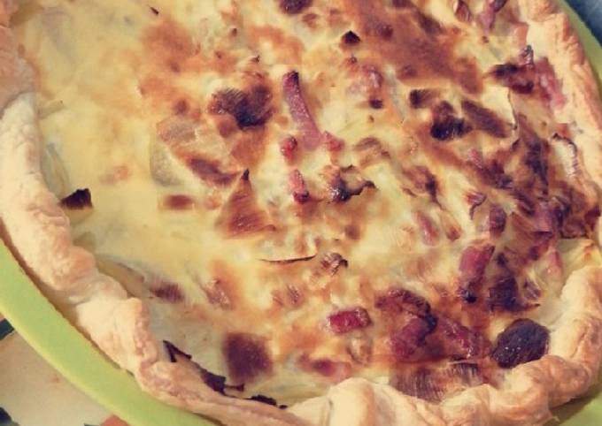 Quiche Poireaux Lardons et Chèvre