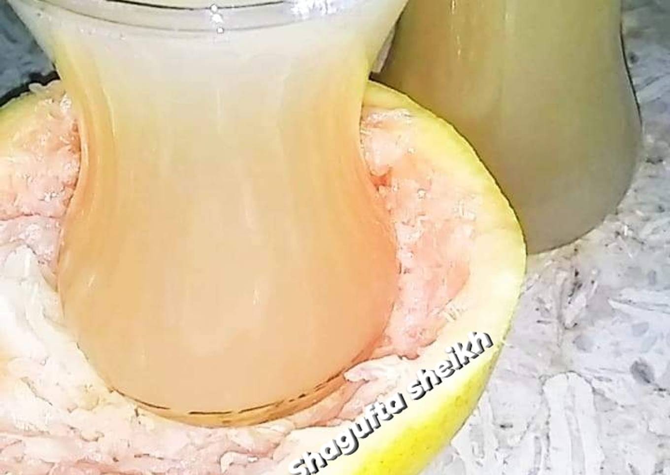 Fresh and healthy grapefruit juice