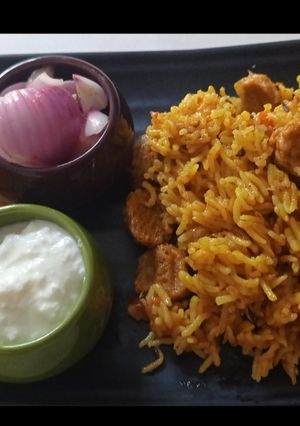 सोया बिरयानी रेसिपी मुख्य फोटो