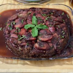 A picture of Strawberry Rhubarb Upside Down Cake (And Muffins).