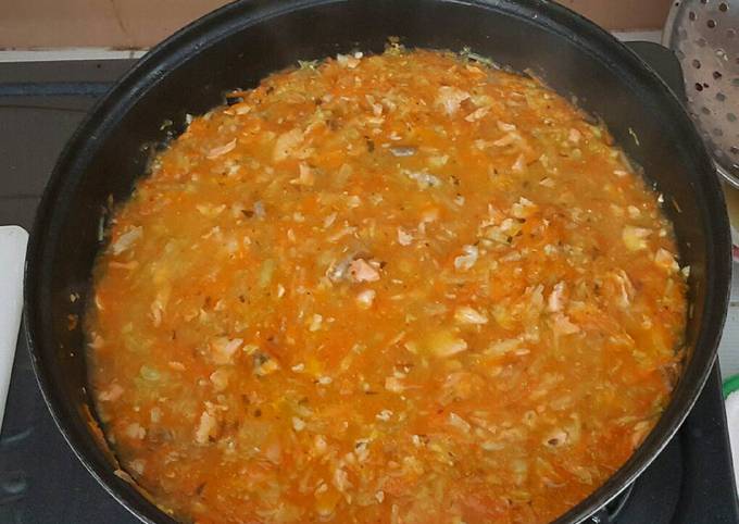 Anti Ribet, Membuat Gravy salmon (Mpasi) Enak