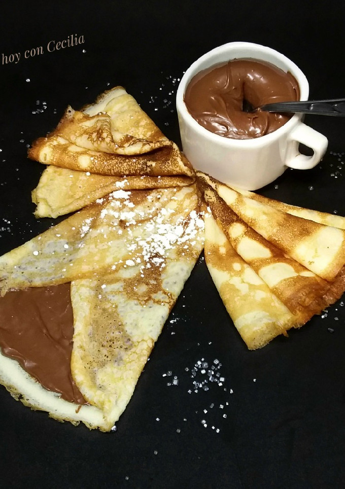Una foto de Crepes de Nutella