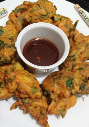 A picture of Palak Pakora 😃😃.