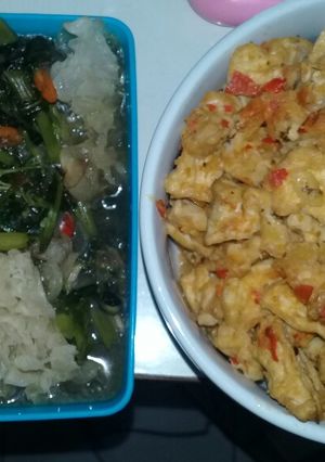 Foto resep Tumis kangkung, balado tahu tempe low kalori Day 5 & 6
