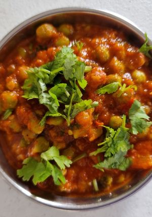 A picture of Green chana nu punjabi shak.