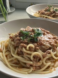 Una foto de Spaghetti boloñesa