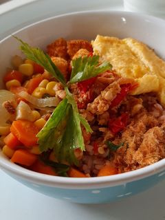 Foto resep Simple rice bowl