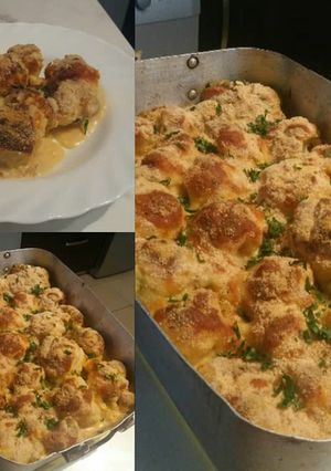 O poză a rețetei Conopidă gratinată la cuptor.