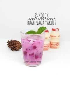 Foto resep Es Kocok Buah Naga Yakult