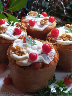 Una foto de Pan Dulce Salado Navideño Fácil y Esponjoso