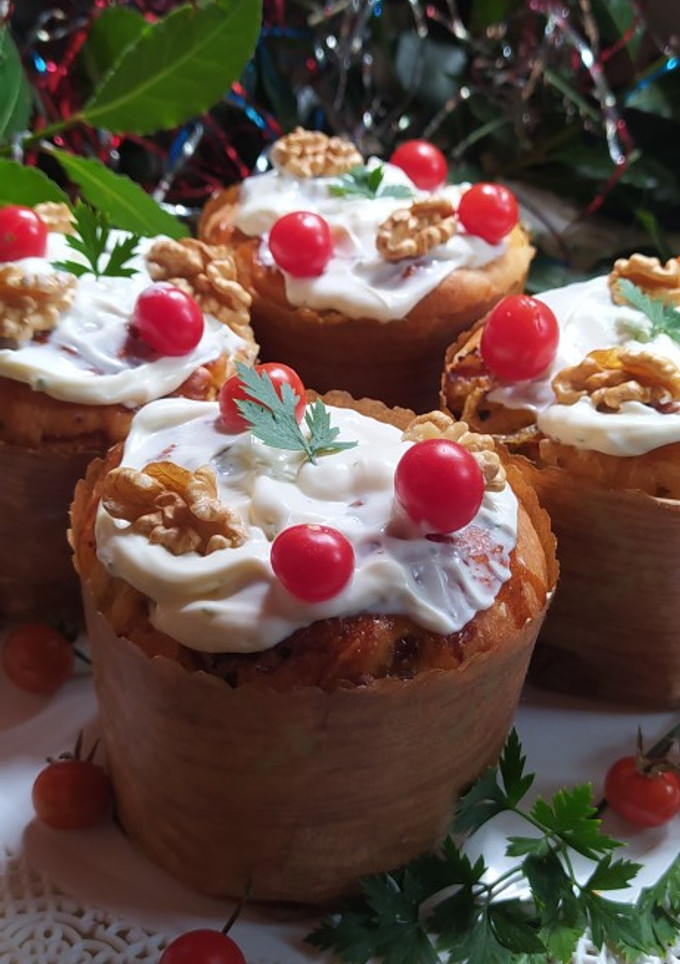 Una foto de Pan Dulce Salado Navideño Fácil y Esponjoso