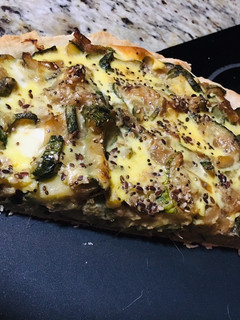Una foto de Tarta de zapallitos c/ masa casera