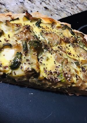 Una foto de Tarta de zapallitos c/ masa casera
