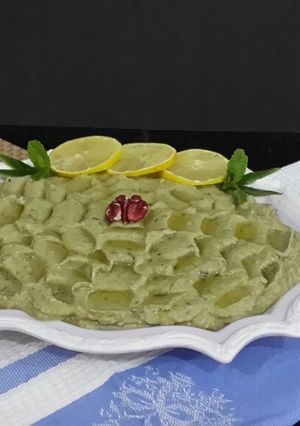 عکسی از دستور حمص آووکادو