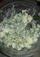 Ensalada de apio manzana y crema