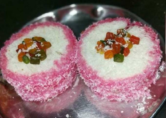 Simple Way to Make Quick Coconut cake (shahi bread rose delicacy)