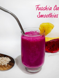 Foto resep Fuschia Oat Smoothies
