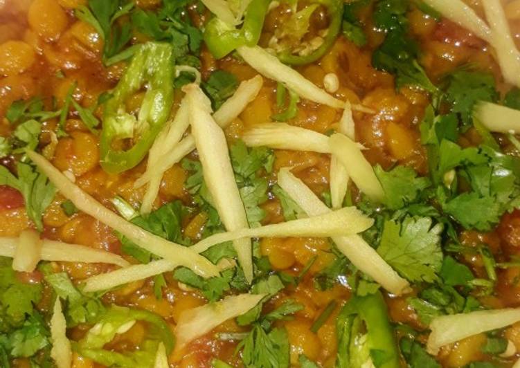 Restaurant style chana daal fry