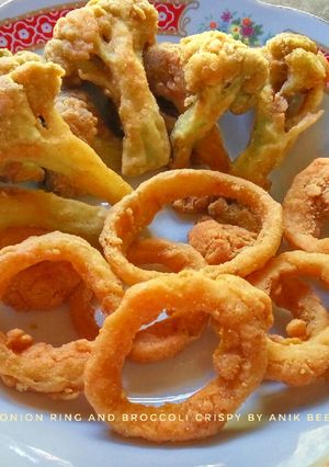 Foto resep Onion ring and broccoli crispy