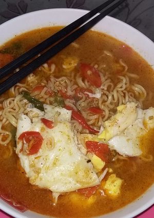 Foto resep Mie Tek Tek/Mie Kuah Pedas