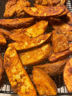 A picture of Copycat KFC potato Wedges.