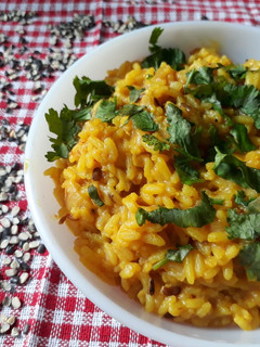 A picture of Urad dal khichdi.