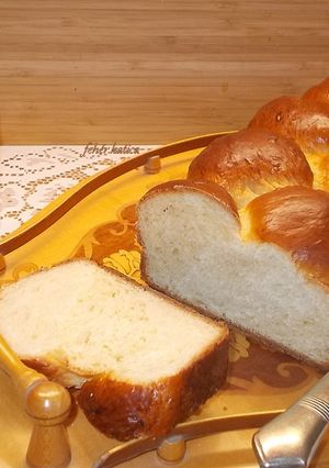 Fonott kalács tangzhong-gal recept fotója