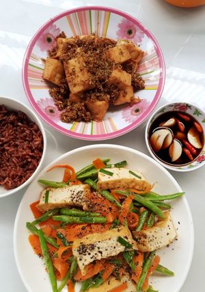 Hình của món Cơm chay.