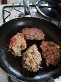 Hamburguesas de Garbanzos y verduras de estación