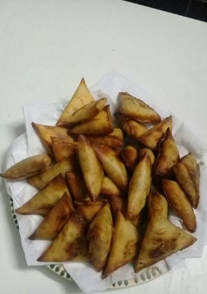 صورة لوصفة سمبوسة بالبيض والجبن